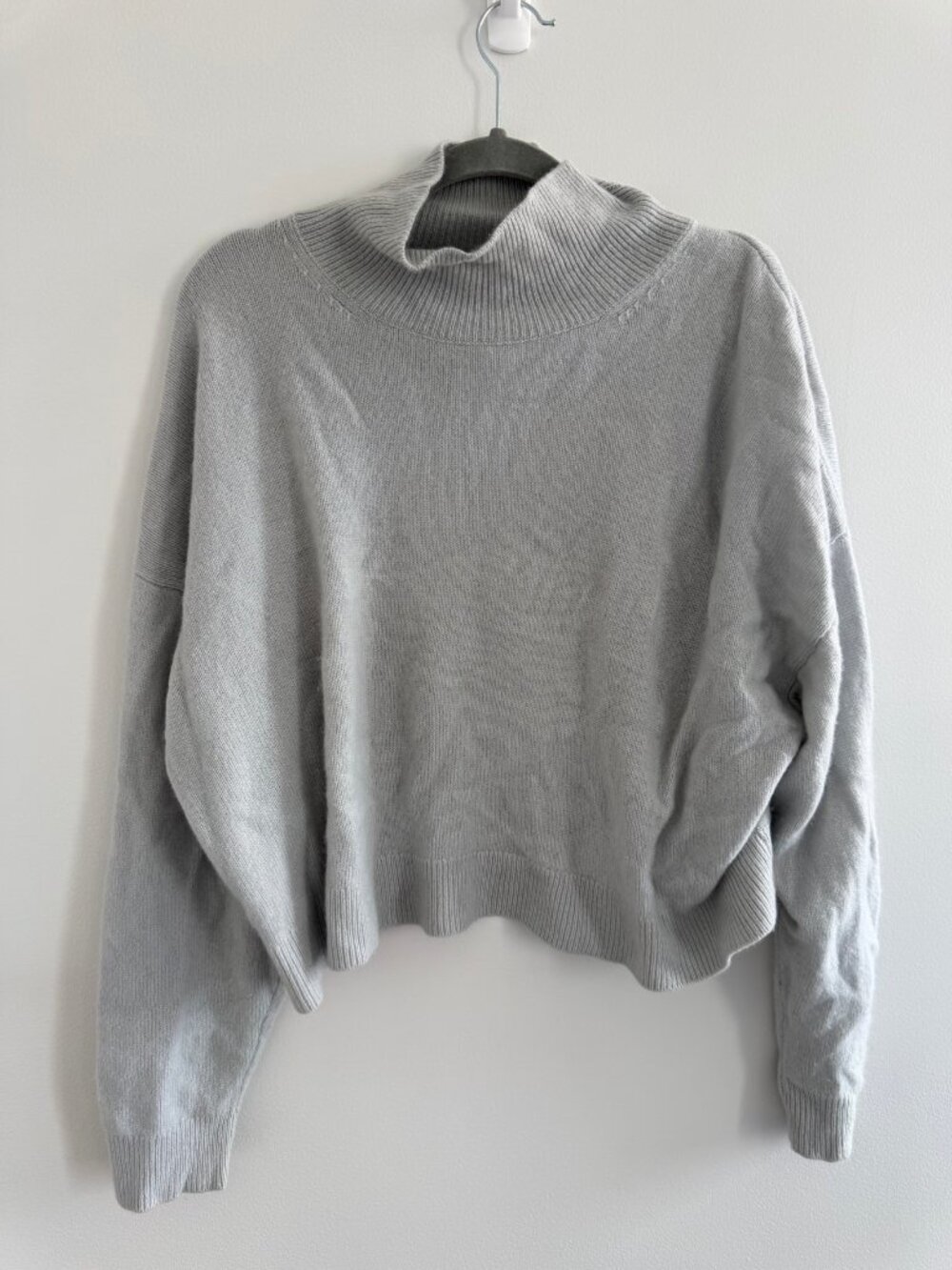 The Group by Babaton Gray Cashmere Turtleneck Sweater 2XL